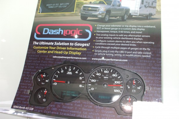 DashLogic gauge display at SEMA 213