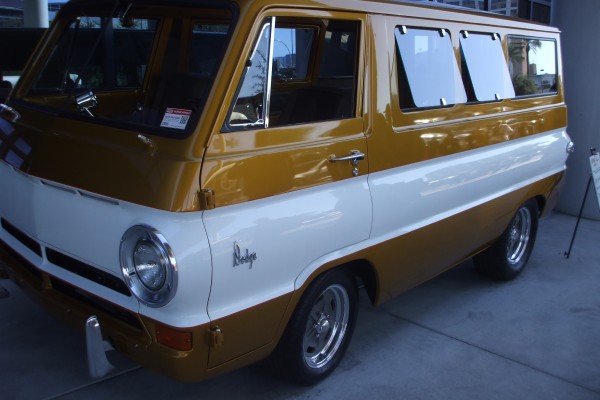 dodge COE van with custom wheels and paint displayed at SEMA 2013