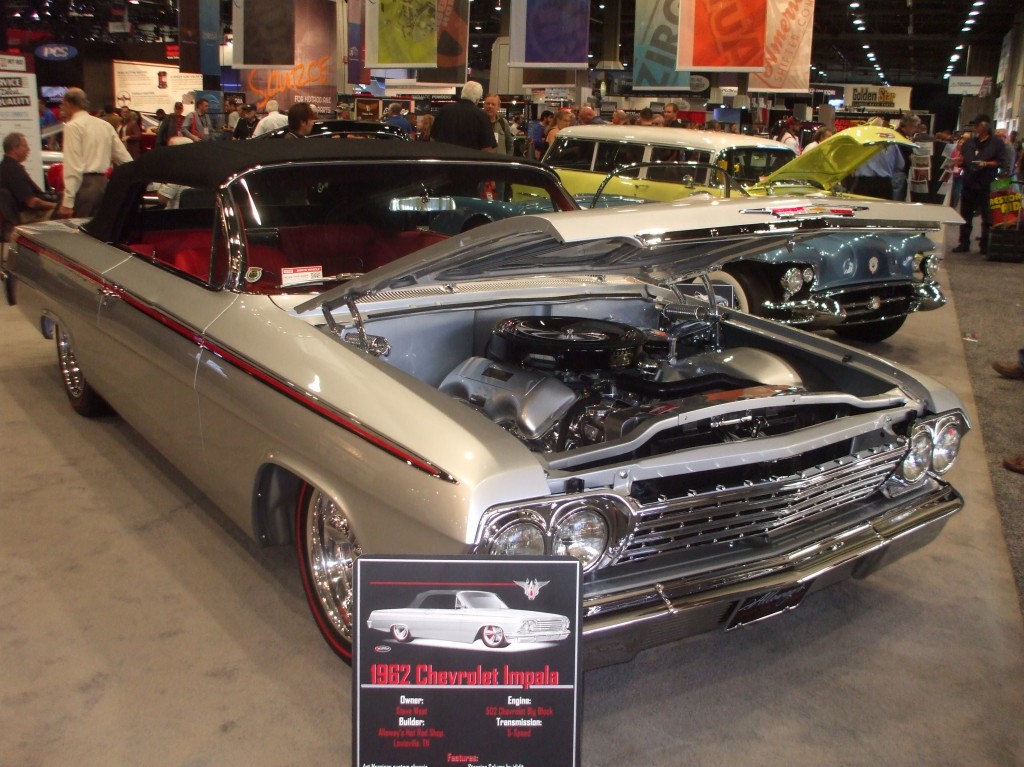 1962 chevy impala convertible show car displayed at SEMA 2013