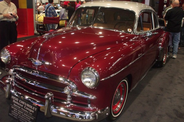 1950 Chevy Deluxe Hotrod coupe displayed at SEMA 2013