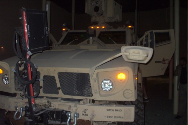 Air Force M-ATV armored vehicle.