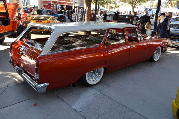 vintage lowrider station wagon custom from the 1960s