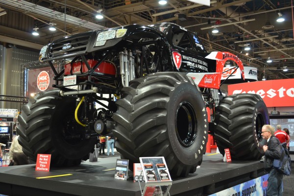 bigfoot monster truck displayed at SEMA 2013