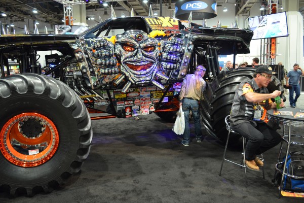 monster truck displayed at SEMA 2013