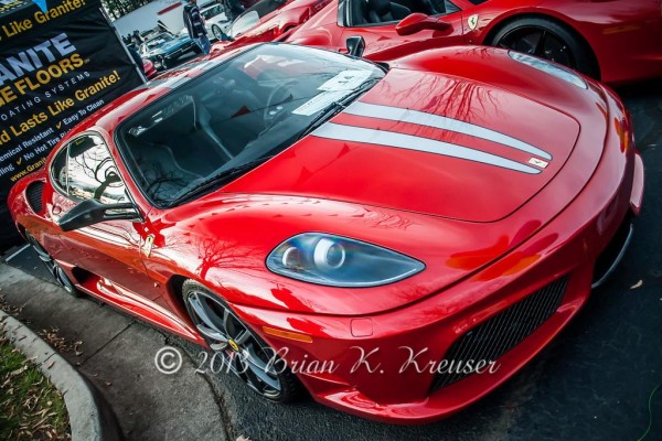 red Ferrari sports car