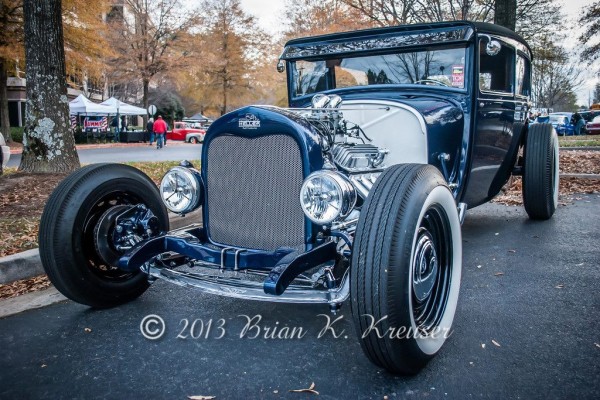vintage ford hot rod coupe