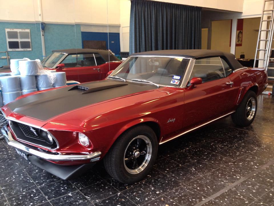 vintage 1969 ford mustang convertible coupe