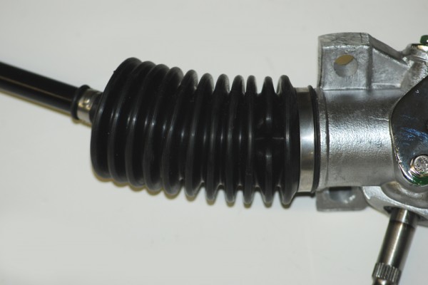 rubber bellow boot on a tie rod