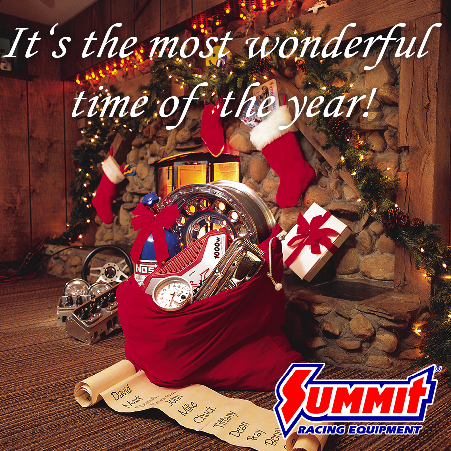 Summit Racing Christmas Card 2013, fireside
