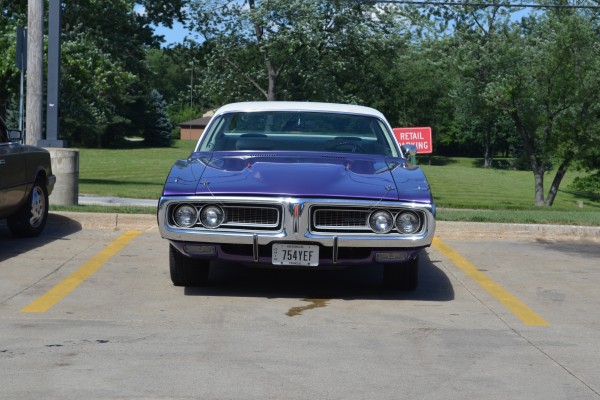1971 Dodge Charger, front bumper and grille