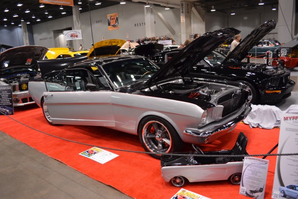custom ford mustang fastback At Indoor Car Show