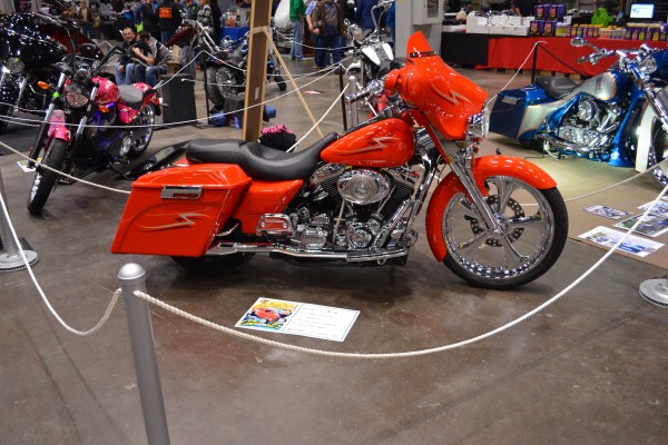 Custom American v-twin motorcycle