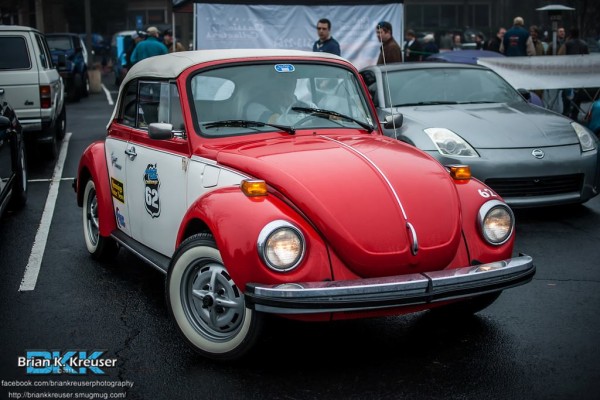 vintage VW Beetle cabriolet at a classic car show