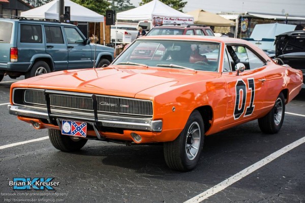 A 1969 Dodge Charger General Lee Replica from The Dukes of Hazzard TV Show