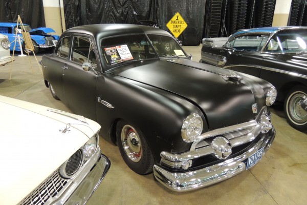 black ford 1950s shoebox coupe