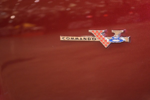 commando v8 fender badge from a 1965 plymouth satellite