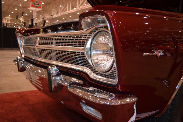 front headlights and grille on a 1965 plymouth satellite