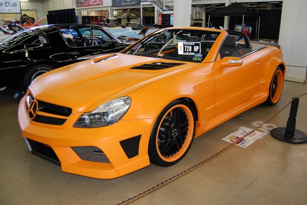 vinyl wrapped mercedes convertible coupe