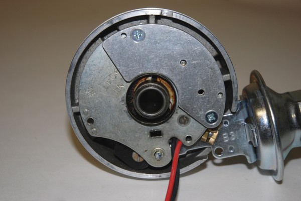 points plate removed from a distributor