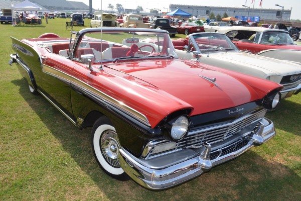 vintage ford fairlane convertible from the 1950s