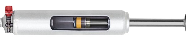 a cutaway view of a high performance vehicle shock absorber