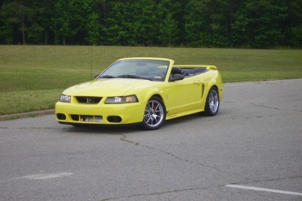 ford new edge sn95 yellow mustang convertible