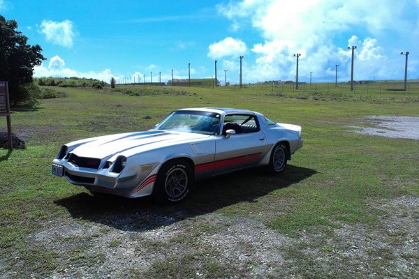 a second gen chevy camaro z28 muscle car from the 1970s