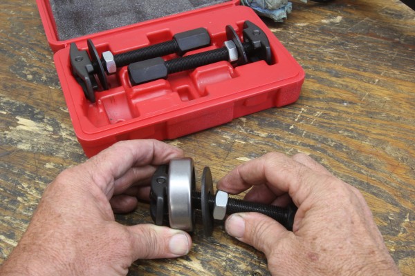 assembling a wheel bearing removal tool