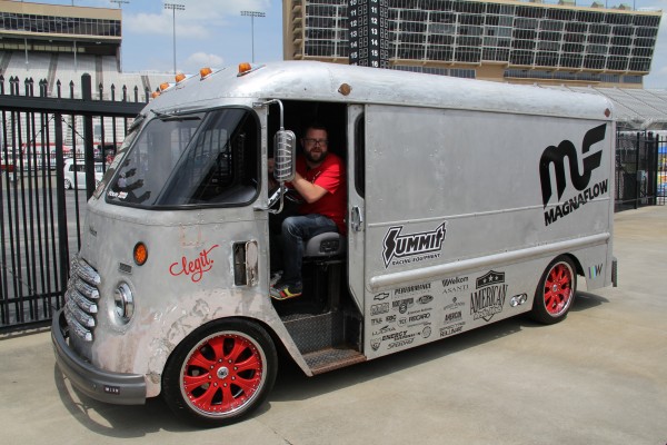 rutledge wood in a 1949 customized chevy step van