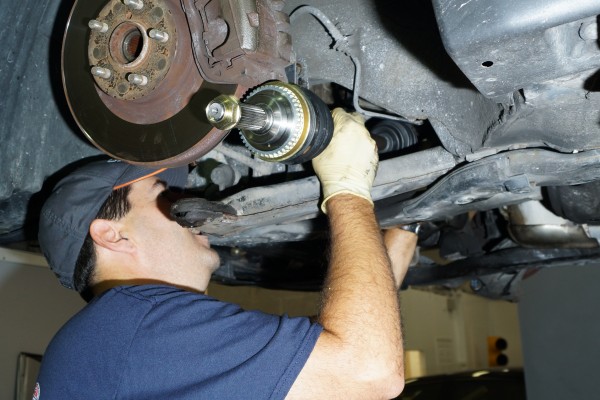 removing cv axle shaft from a subaru wrx