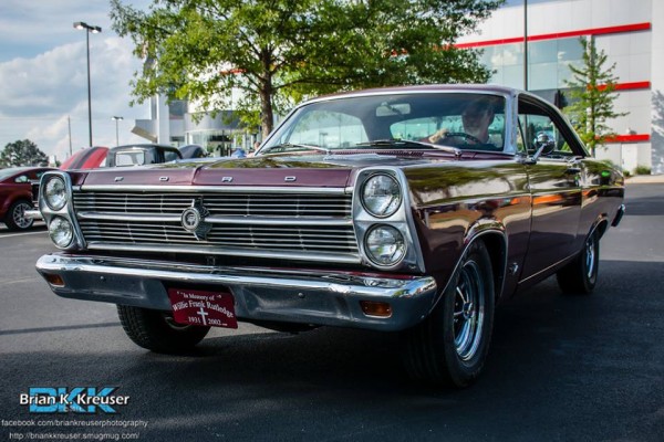 vintage ford fairlane muscle car from the 1960s