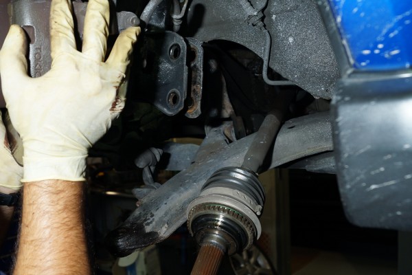 removing cv axle from a Subaru wrx