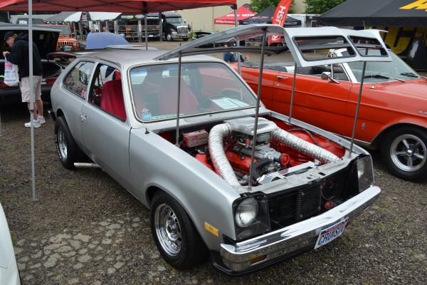 chevy chevette supercharged drag race car