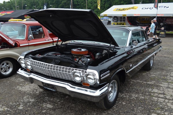 black chevy impala form the early 1960s