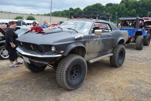 vintage ford mustang lifted off road trar truck car
