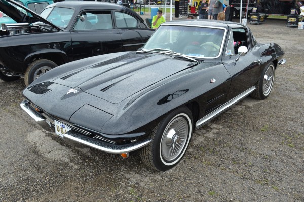 black 1964 chevy corvette c2 sting ray coupe