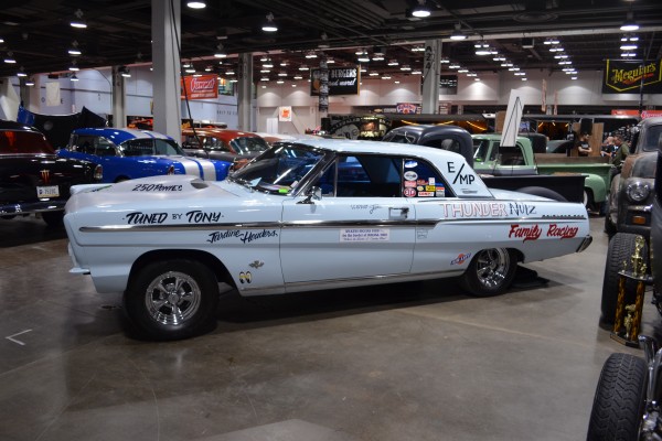 nostalgia ford fairlane drag car from the 1960s