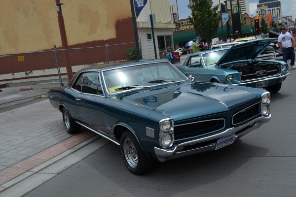 Vintage Blue Pontiac Tempest LeMans at Hot August nights 2014
