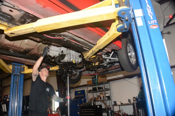removing transmission from an sn95 mustang