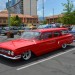red late 1950s custom chevy station wagon thumbnail