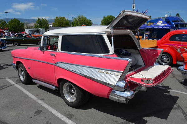 altered wheel base 1957 chevy bel air wagon