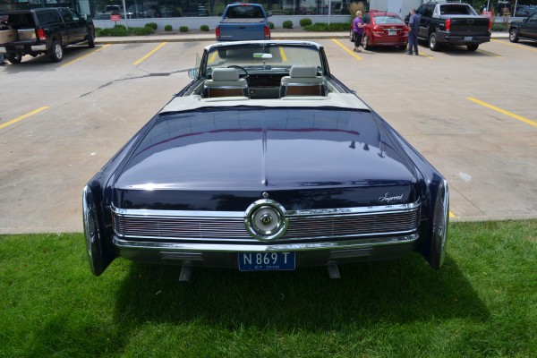 Rear view of a 1967 Chrysler Imperial convertible