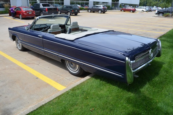 rear quarter view of a 1967 Chrysler Imperial convertible