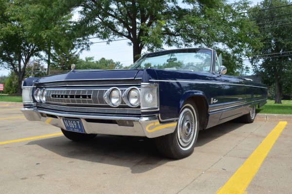 blue 1967 Chrysler Imperial convertible