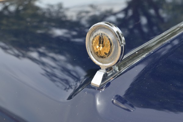 front hood ornament of a 1967 Chrysler Imperial