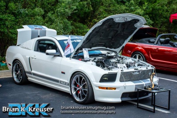 shelby gt ford s197 mustang at a car show