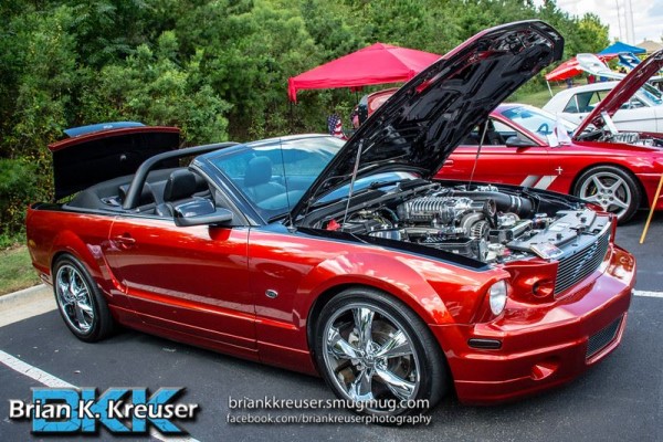 customized ford s197 mustang convertible with supercharged v8
