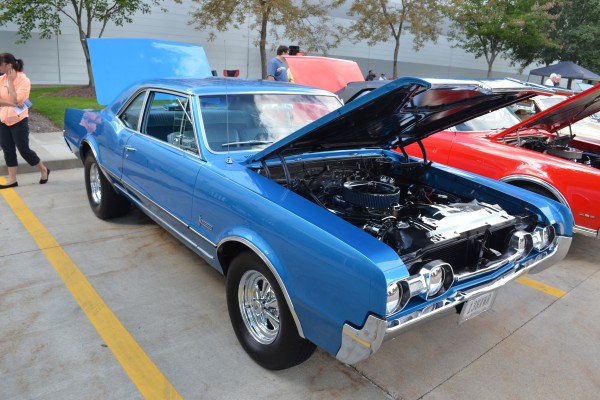 blue 1967 Olds F85 coupe