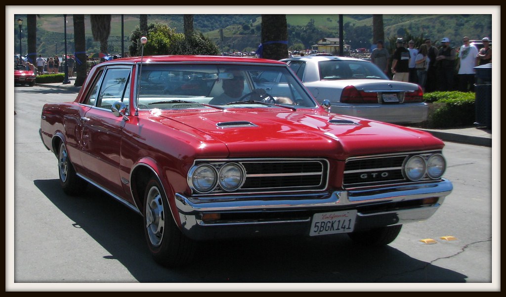 red 1964 pontiac gto coupe