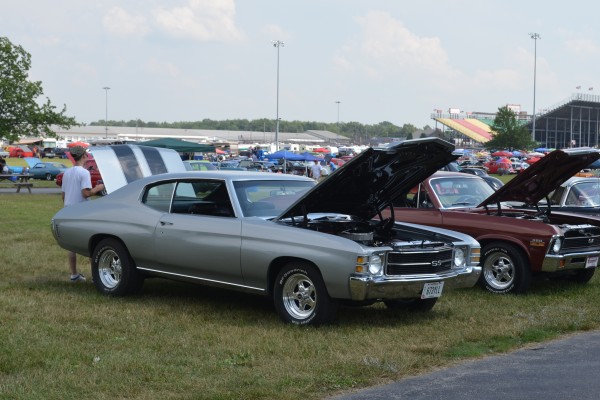 silver Chevy Chevelle ss at summit motorsports park